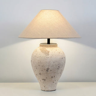 Solix Lampe de Table en Céramique Et Tissu