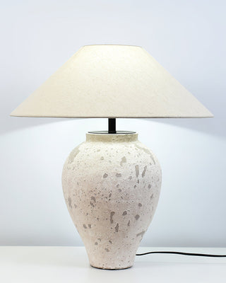 Solix Lampe de Table en Céramique Et Tissu