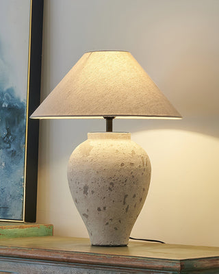 Solix Lampe de Table en Céramique Et Tissu