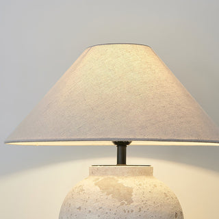 Solix Lampe de Table en Céramique Et Tissu