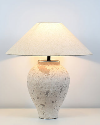Solix Lampe de Table en Céramique Et Tissu