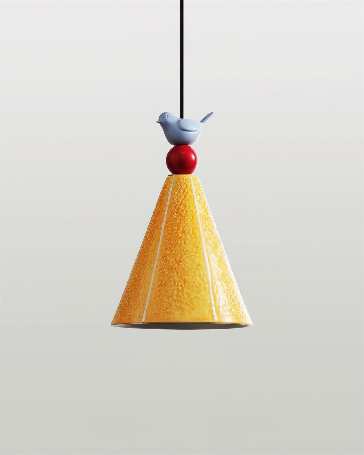 Virella Pendant Lamp Yellow Ceramic Bird Modern Playful-Neutral Decor