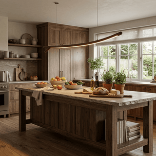 Twig Wood Linear Pendant Light-Neutral Decor