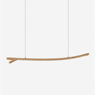 Twig Wood Linear Pendant Light-Neutral Decor