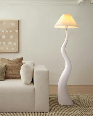 Bexyn Lampadaire en Résine Et Tissu