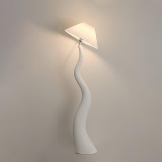 Bexyn Lampadaire en Résine Et Tissu
