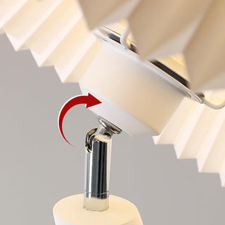 Bexyn Lampadaire en Résine Et Tissu