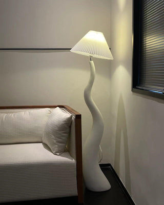 Bexyn Lampadaire en Résine Et Tissu