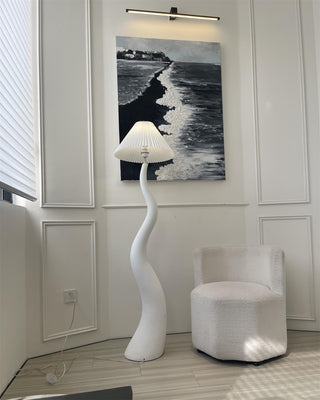 Bexyn Lampadaire en Résine Et Tissu