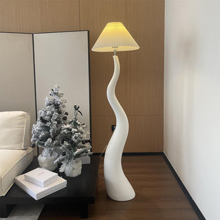 Bexyn Lampadaire en Résine Et Tissu