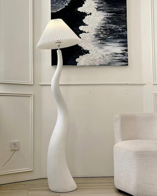 Bexyn Lampadaire en Résine Et Tissu