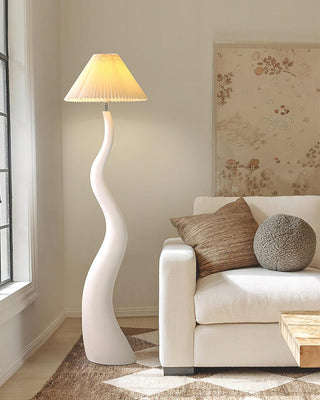 Bexyn Lampadaire en Résine Et Tissu