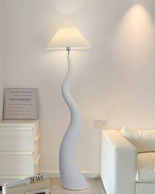 Bexyn Lampadaire en Résine Et Tissu