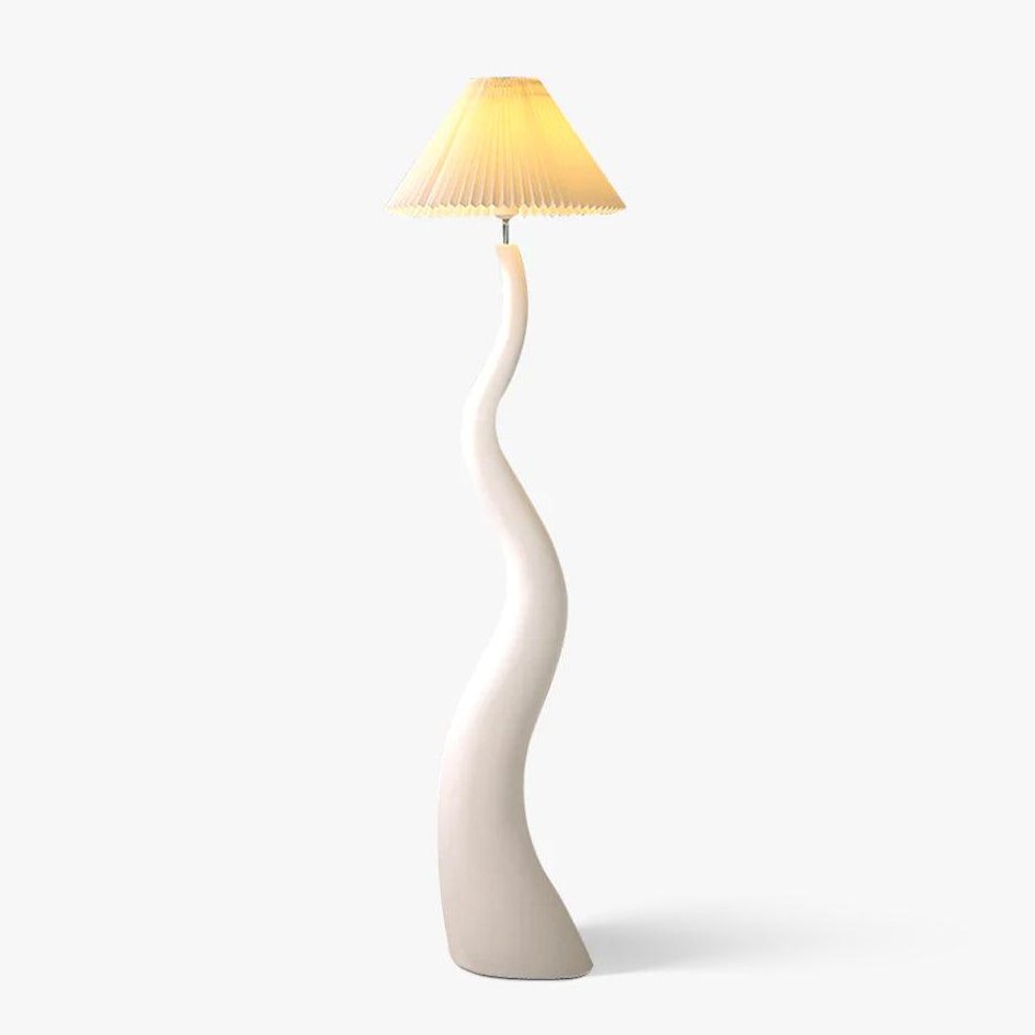 Bexyn Lampadaire en Résine Et Tissu