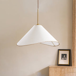 Aursoreth Nordic Tordu Abat-Jour Tissu Pendentif Lampe