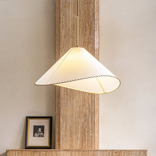 Aursoreth Nordic Tordu Abat-Jour Tissu Pendentif Lampe