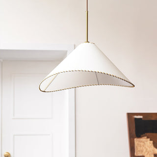 Aursoreth Nordic Tordu Abat-Jour Tissu Pendentif Lampe