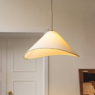 Aursoreth Nordic Tordu Abat-Jour Tissu Pendentif Lampe