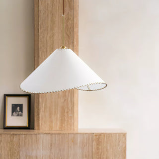 Aursoreth Nordic Tordu Abat-Jour Tissu Pendentif Lampe