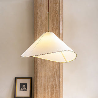 Aursoreth Nordic Tordu Abat-Jour Tissu Pendentif Lampe