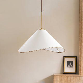 Aursoreth Nordic Tordu Abat-Jour Tissu Pendentif Lampe