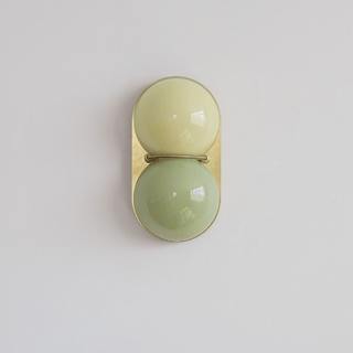 Two Globe Glass Wall Sconce-Neutral Decor