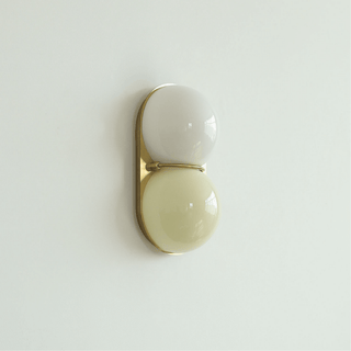 Two Globe Glass Wall Sconce-Neutral Decor