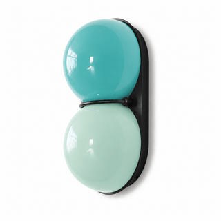 Two Globe Glass Wall Sconce-Neutral Decor