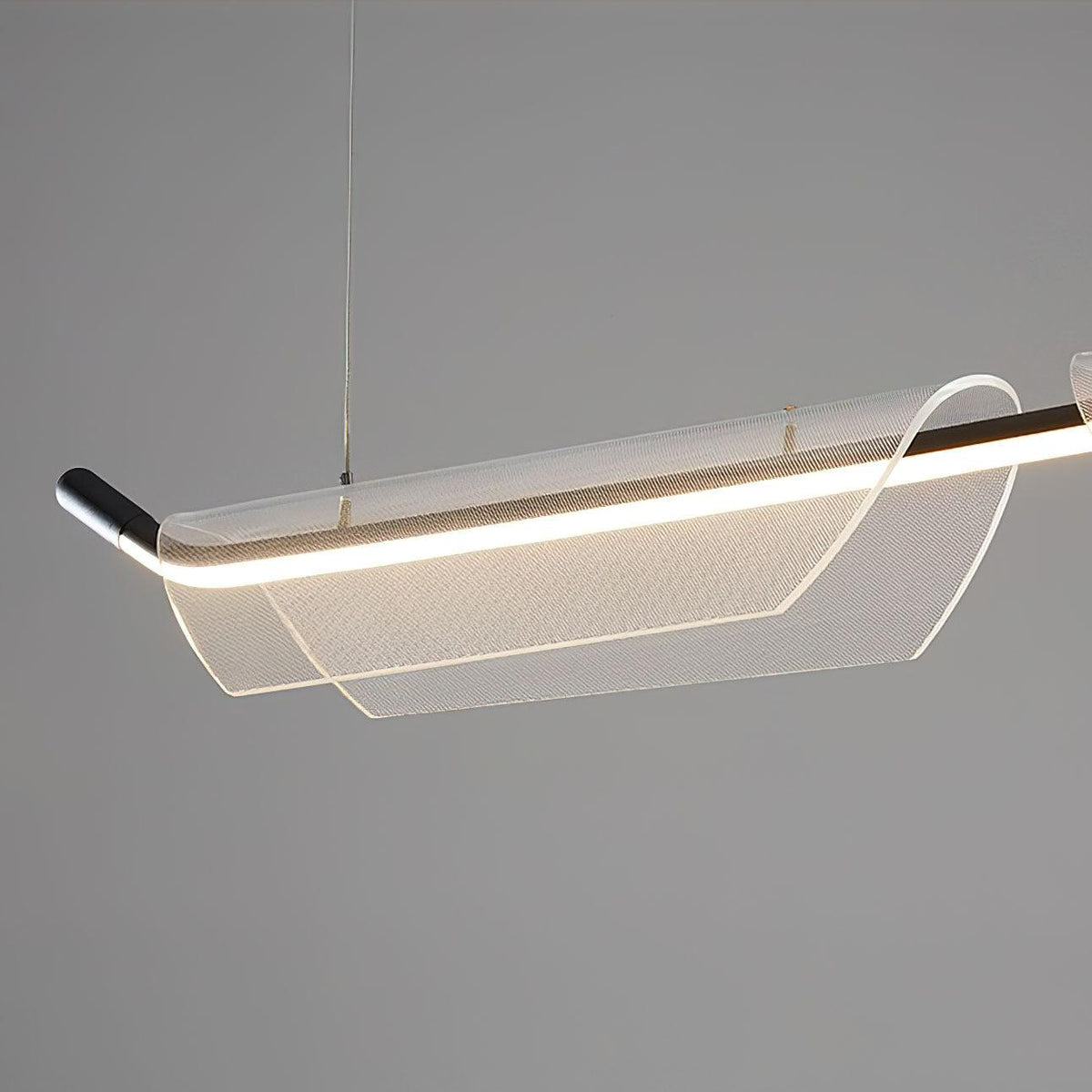 Vire Suspension Lampe Minimaliste en Acrylique