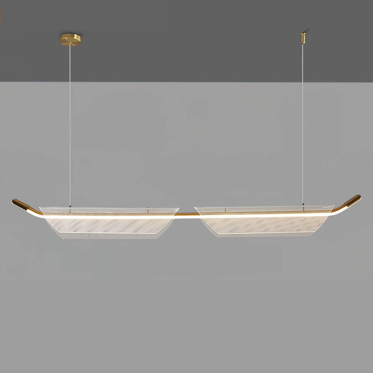 Vire Suspension Lampe Minimaliste en Acrylique