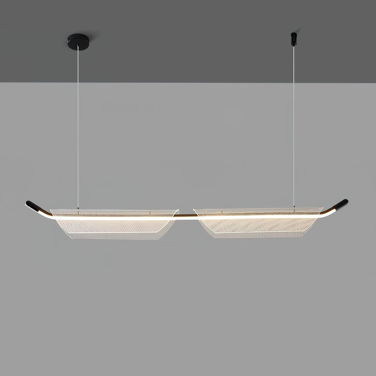 Vire Suspension Lampe Minimaliste en Acrylique