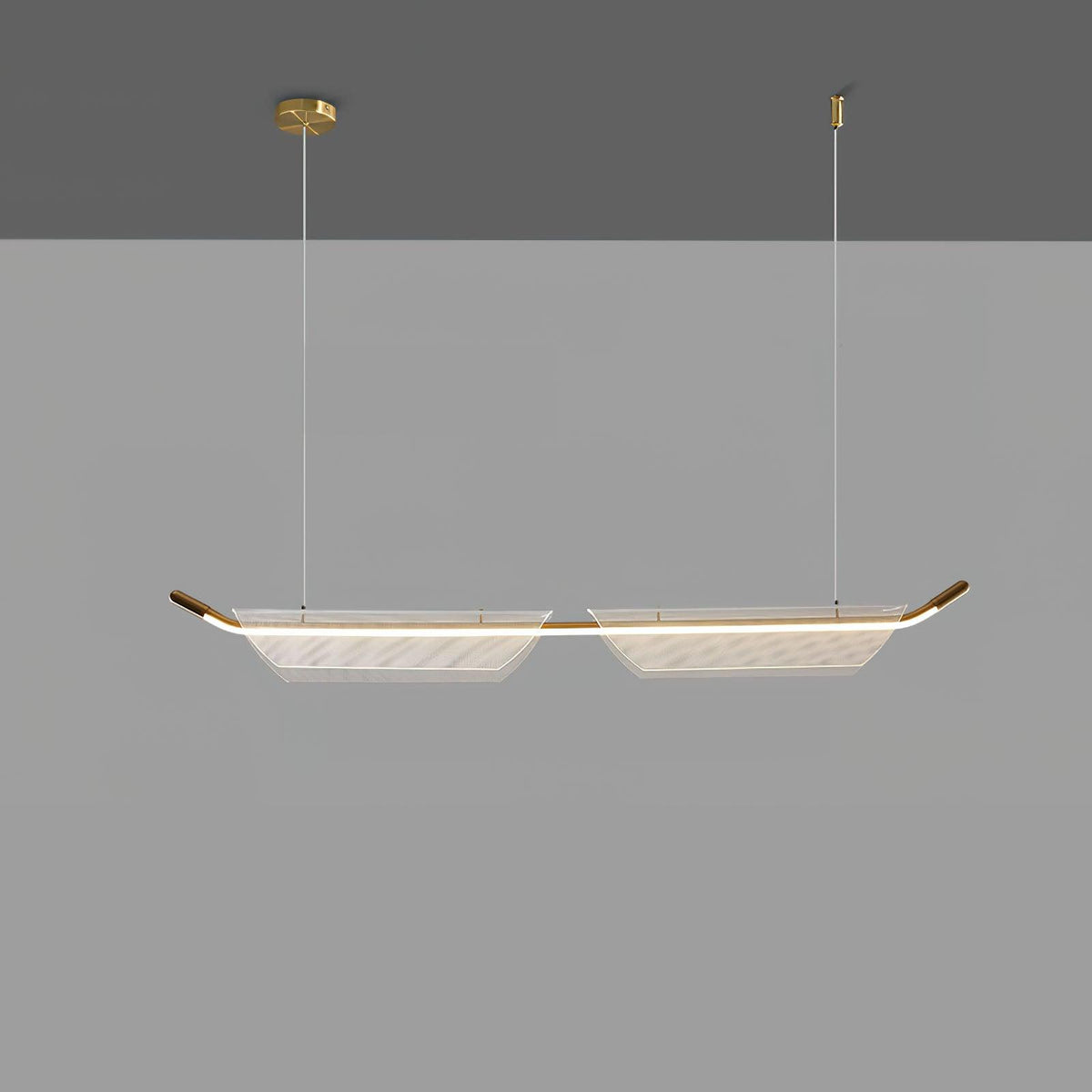 Vire Suspension Lampe Minimaliste en Acrylique