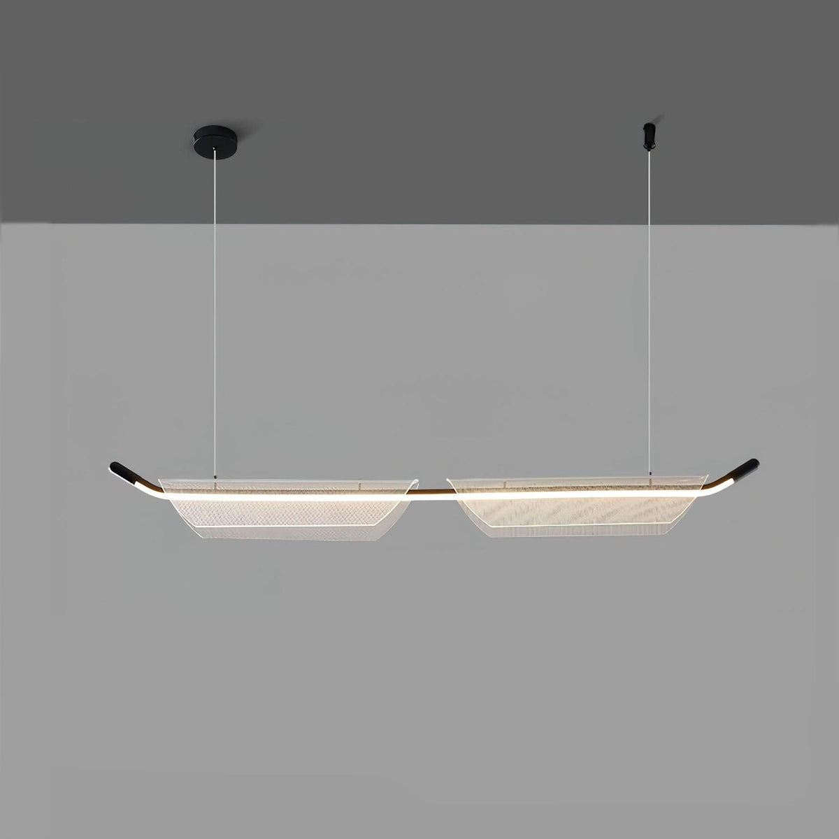 Vire Suspension Lampe Minimaliste en Acrylique