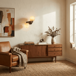 Two Globe Alabaster Wall Sconce-Neutral Decor