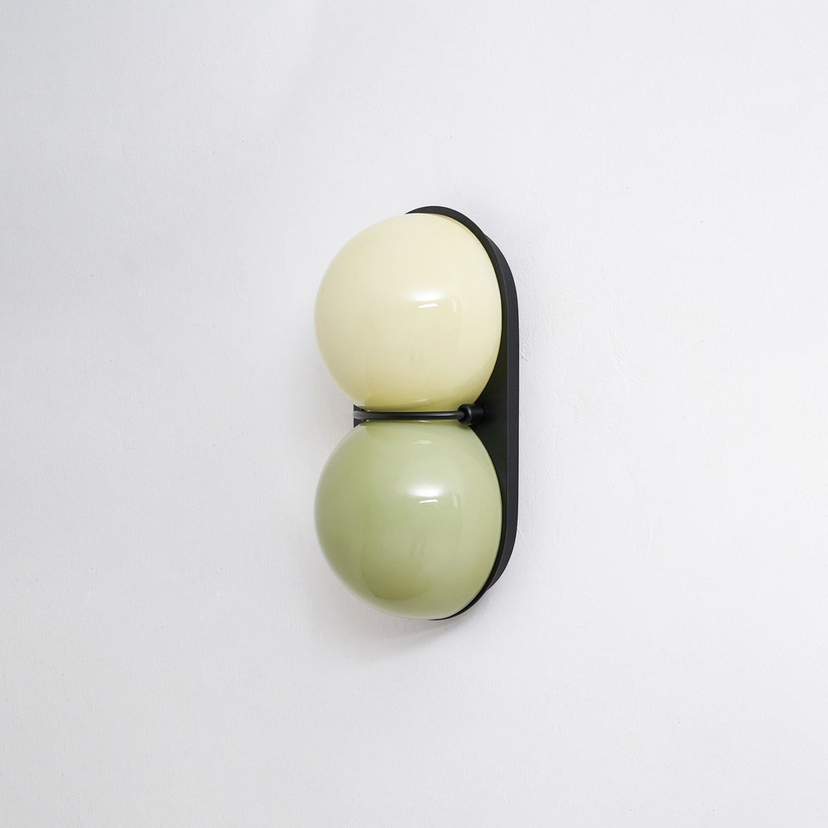 Two Globe Glass Wall Sconce-Neutral Decor