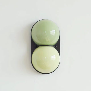 Two Globe Glass Wall Sconce-Neutral Decor