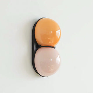 Two Globe Glass Wall Sconce-Neutral Decor