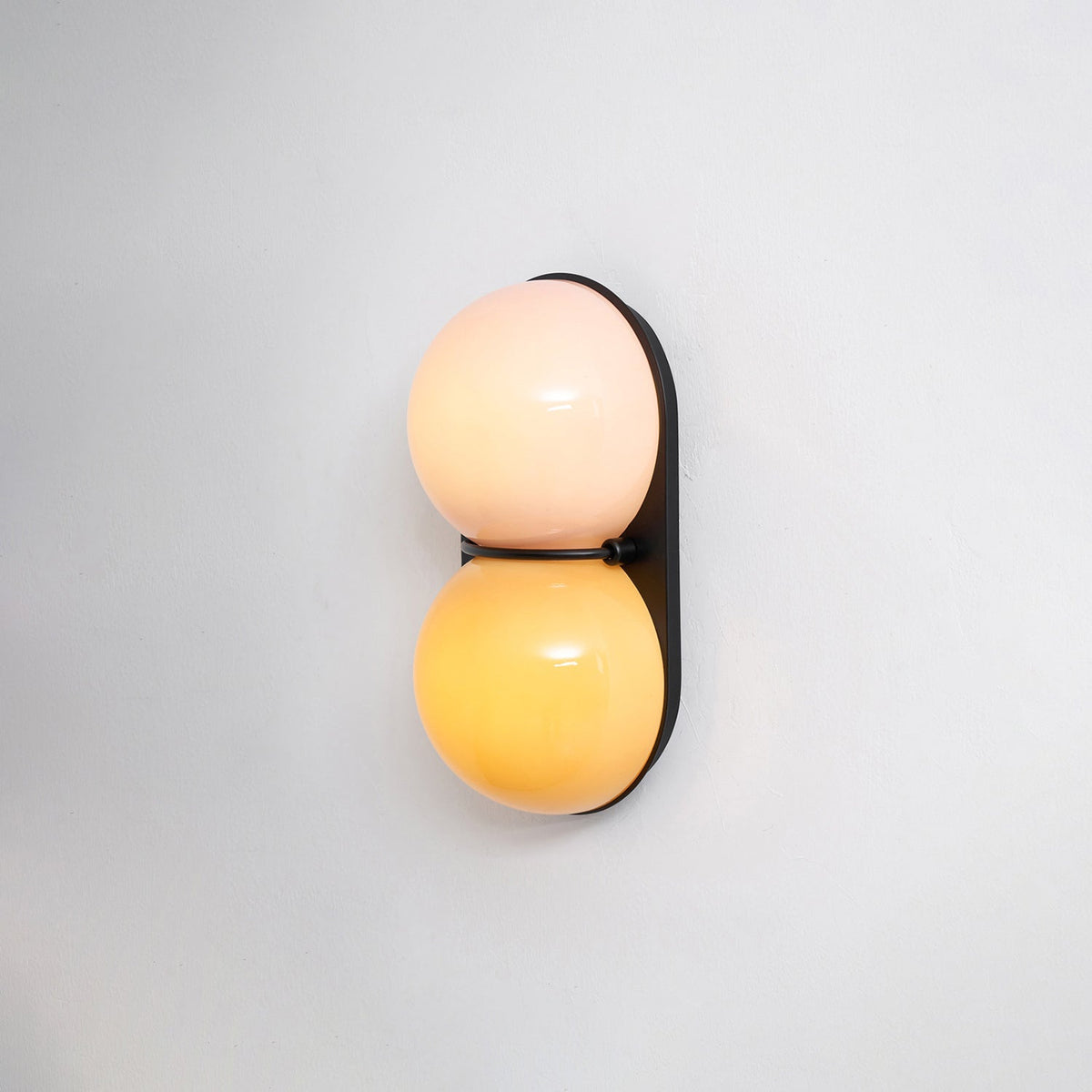 Two Globe Glass Wall Sconce-Neutral Decor