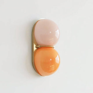 Two Globe Glass Wall Sconce-Neutral Decor
