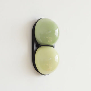 Two Globe Glass Wall Sconce-Neutral Decor