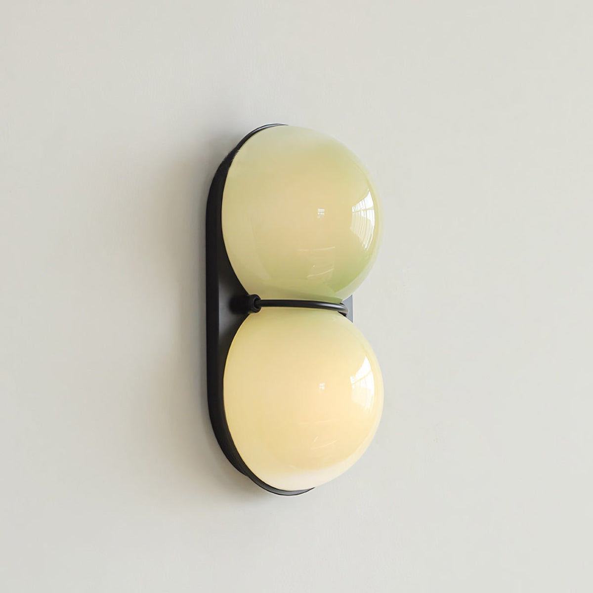 Two Globe Glass Wall Sconce-Neutral Decor