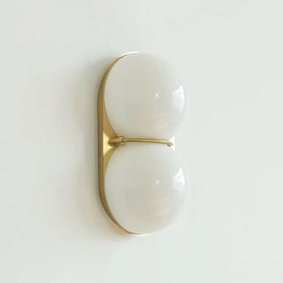 Two Globe Glass Wall Sconce-Neutral Decor