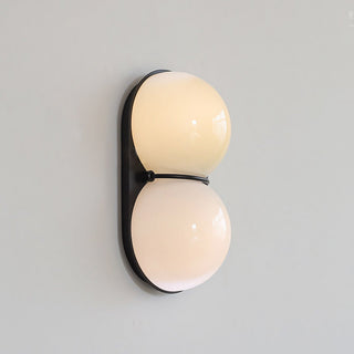 Two Globe Glass Wall Sconce-Neutral Decor