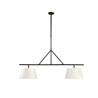 Two Light Linear Island Pendant Lamp-Neutral Decor