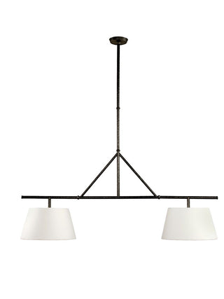 Two Light Linear Island Pendant Lamp-Neutral Decor