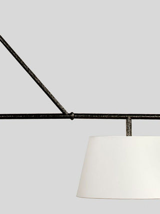 Two Light Linear Island Pendant Lamp-Neutral Decor