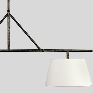 Two Light Linear Island Pendant Lamp-Neutral Decor