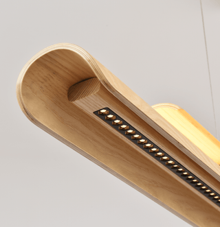 Two Tier Wood Linear Pendant Light-Neutral Decor
