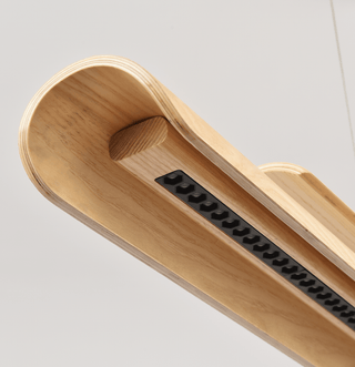 Two Tier Wood Linear Pendant Light-Neutral Decor