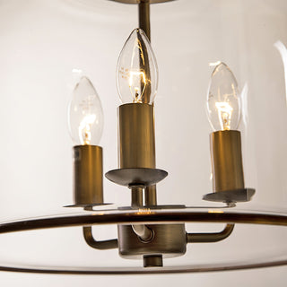 Sysolion Suspension Métal Verre Élégance Vintage
